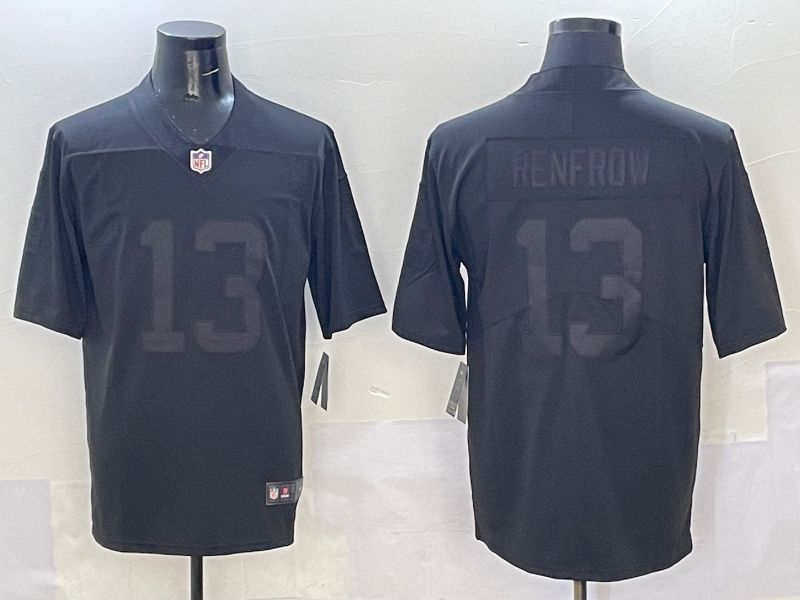 Men 2025 Oakland Raiders 13 Renfrow Black Nike Limited NFL Jersey style 1
